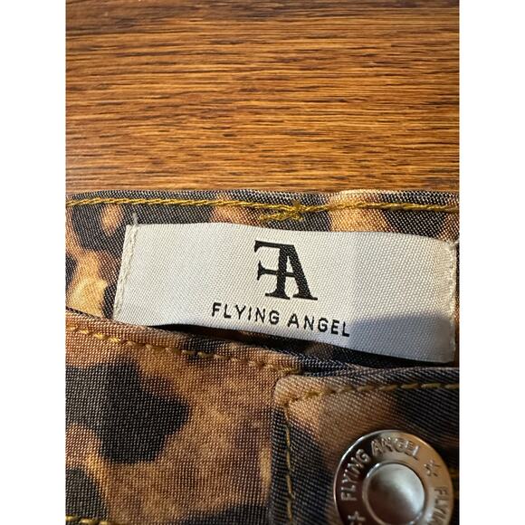 Flying Angel Women's Wide Leg High Waist Leopard Print Pants Size 32 NWT - Picture 5 of 10